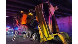 Route 46 West reopens following dump truck crash at Fairfield bridge