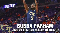 Bubba Parham 2020-21 Regular Season Highlights | Georgia Tech Guard