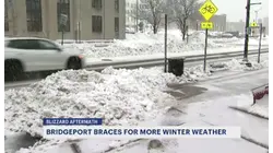 Cars ignoring parking ban cripple Bridgeport's storm recovery