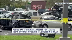 Bay Shore man accused of leaving scene of multivehicle crash in Shirley