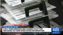 Justice Department sues Connecticut and Arizona as part of effort to get voter data from the states