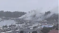 Seafood Plant Fire Forces Evacuations in Coastal Oregon Town