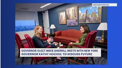 Gov.-elect Sherrill meets with NY Gov. Hochul