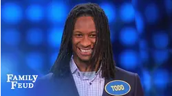 Todd Gurley's CRAZY ANSWER cracks up Steve Harvey! | Family Feud