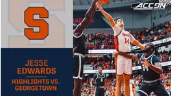 Syracuse's Jesse Edwards Plays Old School Big Man For The Orange vs. Georgetown