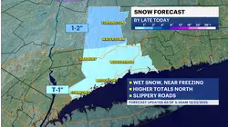 STORM WATCH: A wintry mix of rain and wet snow to impact western Connecticut today