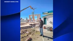 First wall goes up for Cressman's General Store in rebuild