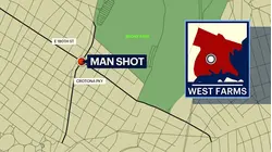 Man struck in the neck, shoulder by gunfire in West Farms