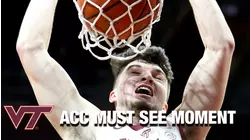 Virginia Tech's Hunter Cattoor Rocks The Rim  | ACC Must See Moment