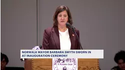 Norwalk Mayor Barbara Smyth sworn in during inauguration ceremony