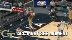 Georgia Tech's Jose Alvarado Throws The Perfect Alley-Oop To Jordan Usher | ACC Must See Moment