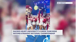 Sacred Heart University's cheer team wins national championship for the second year in a row