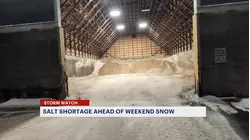 Salt supplies run low ahead of weekend winter storm