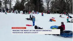 Bergen County residents take advantage of snow day to have fun and run errands