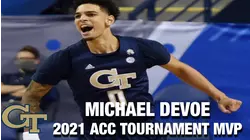 Georgia Tech's Michael Devoe Is The 2021 ACC Men's Basketball Tournament MVP