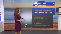 AccuWeather Forecast: Fog in some areas overnight, chilly into morning