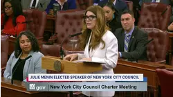 New York City Council elects Julie Menin as speaker