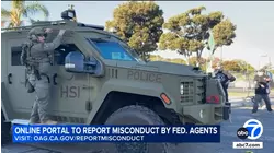 California launches online portal to report misconduct by federal agents