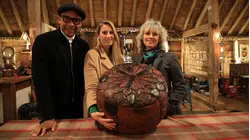 Pouffe and Silver Purse