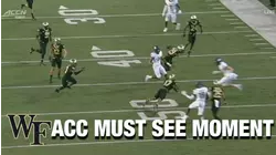 Wake Forest's Traveon Redd Snags An INT With One Hand | ACC Must See Moment