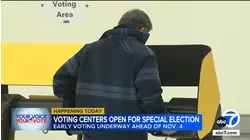 LA County opens more than 100 voting centers ahead of California's Nov. 4 special election