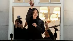 Vea cómo aparece Machado en público por primera vez en 11 meses: esto dijo en Oslo sobre su Nobel