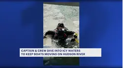 Critical repair work continues on Hudson River despite icy conditions