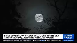 New year brings celestial double feature with Wolf Moon and Quadrantid meteor shower