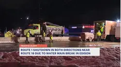 Water main break shuts down parts of Route 1 in Edison