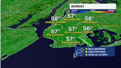 Morning showers exit before cloudy and breezy Sunday afternoon in The Bronx
