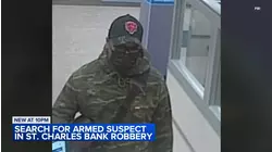 FBI searching for armed suspect in St. Charles bank robbery