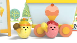 The egg rattles