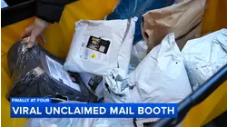 Unclaimed packages booth brings surprise shopping to Christmas Village