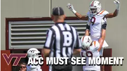 Braxton Burmeister & Tayvion Robinson Convert 4th Down Into A Touchdown | ACC Must See Moment