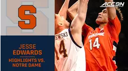 Syracuse's Jesse Edwards Owns The Paint Vs. The Irish