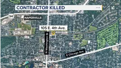 Freight train hits, kills worker removing snow near Naperville station: officials