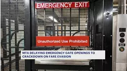 MTA's built-in delay for emergency exit doors aims to curb fare evasion