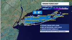 STORM WATCH: Latest timing and snow totals across Long Island