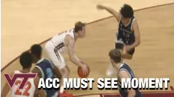 Virginia Tech's Storm Murphy Channels James Harden | ACC Must See Moment