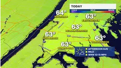 Mostly sunny skies in The Bronx; showers to arrive tomorrow