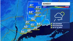 Rain expected from afternoon to evening in Connecticut