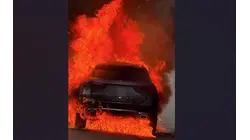 Vehicle fire causes delays on Route 9A in Ossining
