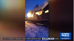 Bombed Ukrainian train car becomes a painful symbol of Russia's war