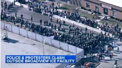 Protesters clash with cops in Broadview; 21 arrested, 4 officers hurt