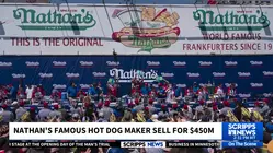 Iconic Coney Island hot dog hawker Nathan's Famous is sold for $450 million