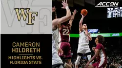 Wake Forest's Cam Hildreth Impresses With New Career High
