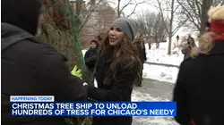 Protesters gather as DHS Sec. Noem attends 'Christmas Tree Ship'