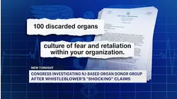 NJ Sharing Network under fire from Congress concerning organ donation