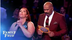 Tara and George grab $20,000! | Family Feud