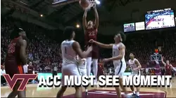 Justyn Mutts Finds Keve Aluma For The Virginia Tech Slam | ACC Must See Moment